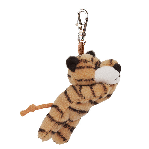yorkshire wildlife park tiger bag clip softies small soft toy with orange fur and black stripe 6 cm