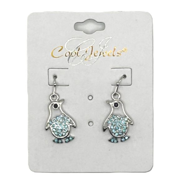 Cool Jewels Earrings Penguin - Blue