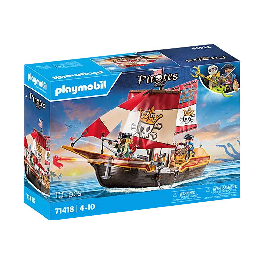 PLAYMOBIL Small Pirate Ship 71418