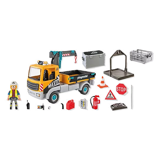 PLAYMOBIL Construction Truck with Crane 71750