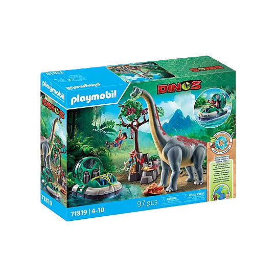 PLAYMOBIL Brachiosaurus with Hovercraft 71819