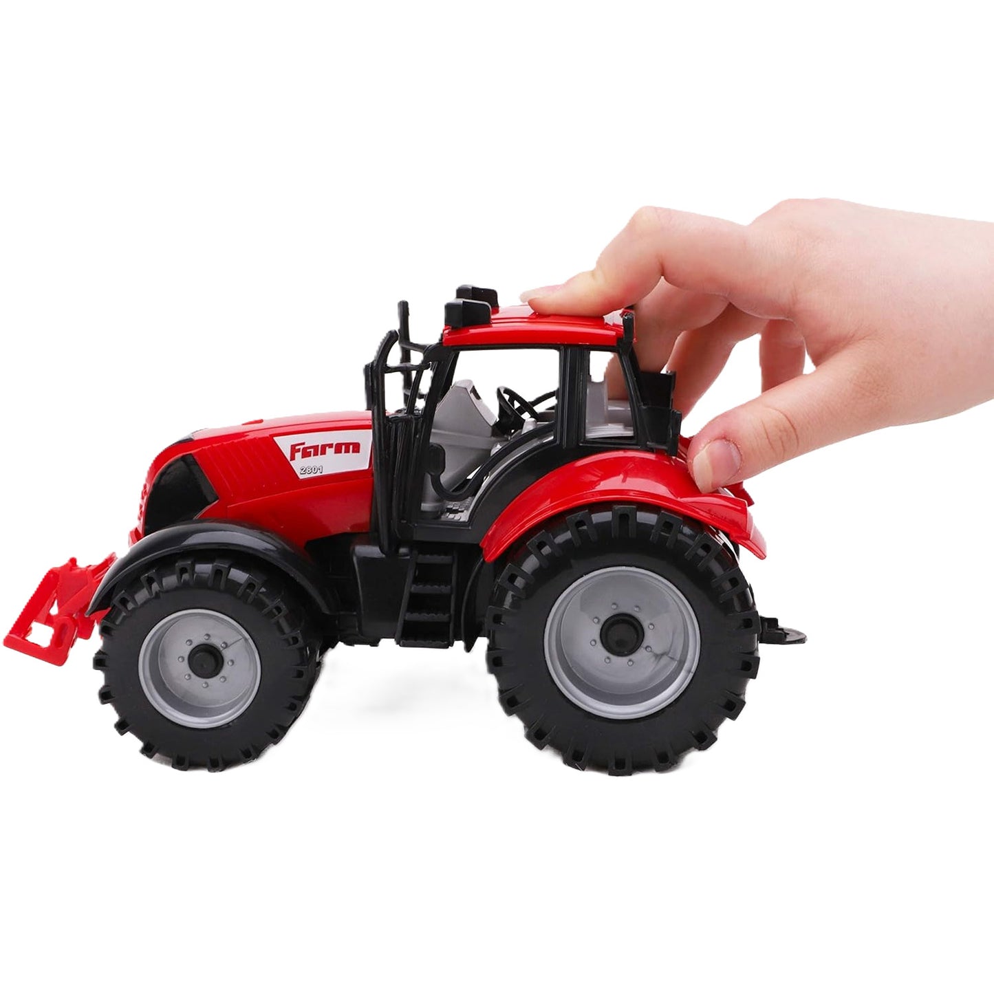 Farm Tractor Friction with Opening Hood - Red