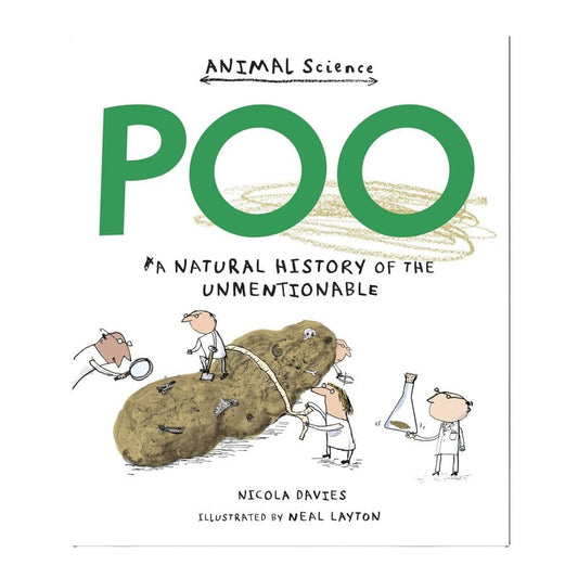 Book cover of 'Animal Science POO' with illustrations and text on a white background