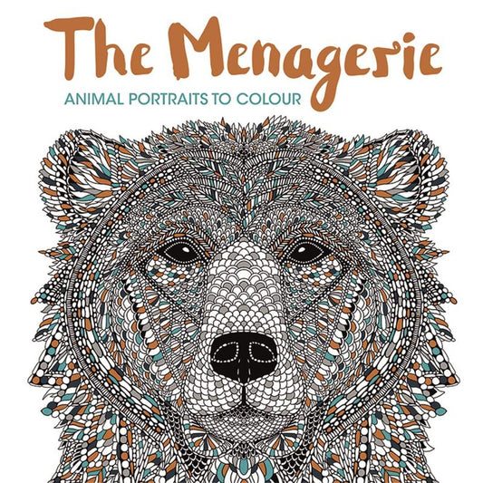 The Menagerie - Animal Portraits to colour