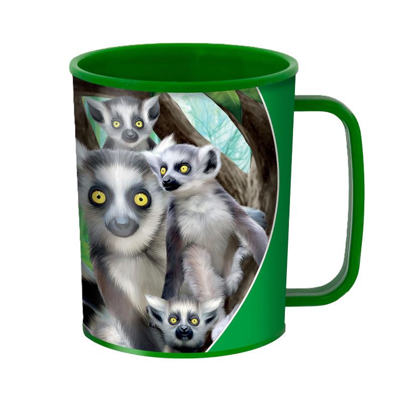 Kids 3D LiveLife Drinking Cup - Ring-Tailed Lemurs