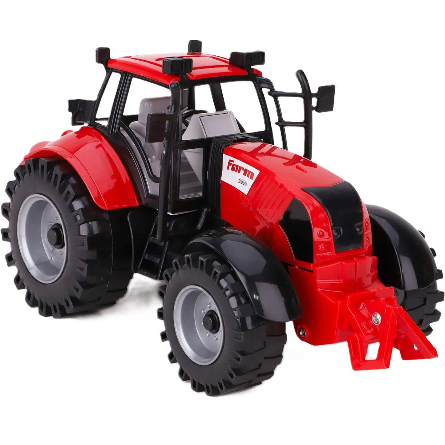 Farm Tractor Friction with Opening Hood - Red