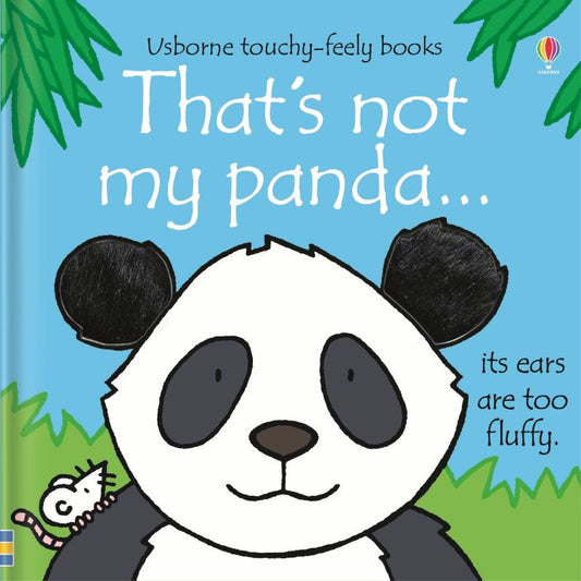 kids book 'thats not my panda' with a drawn image of a panda