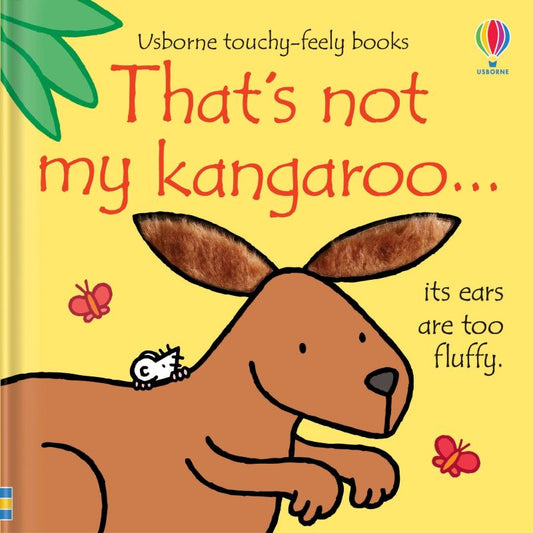 kids book 'thats not my kangaroo' with a drawn image of a kangaroo