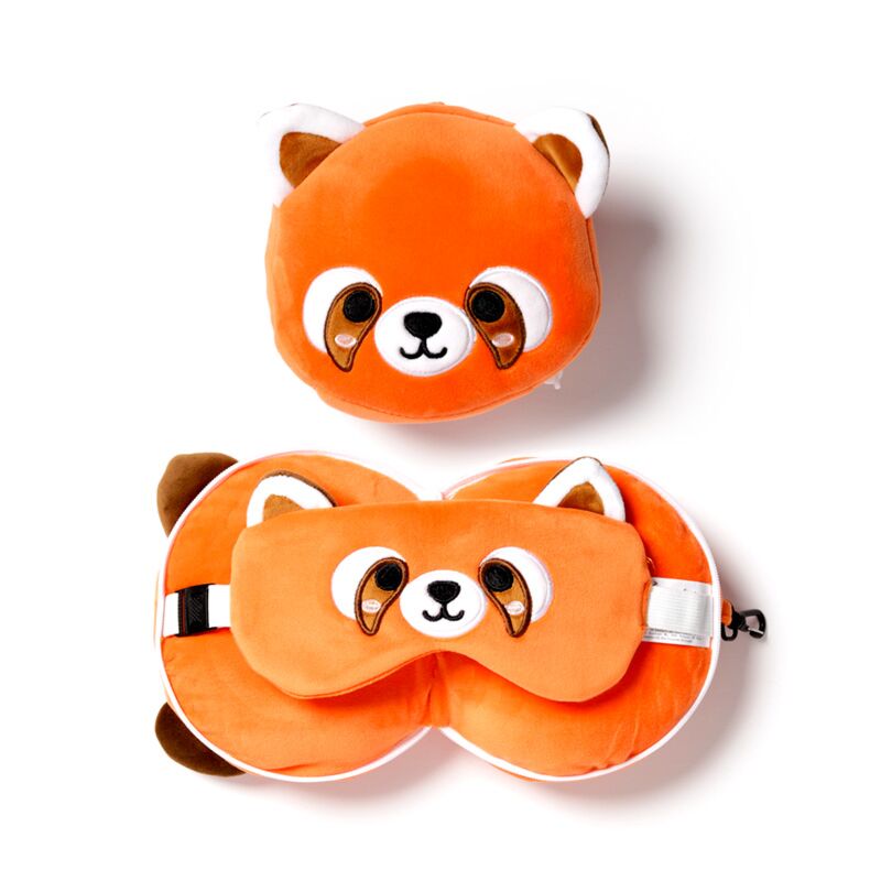 Relaxeazzz - Red Panda Travel Pillow Set