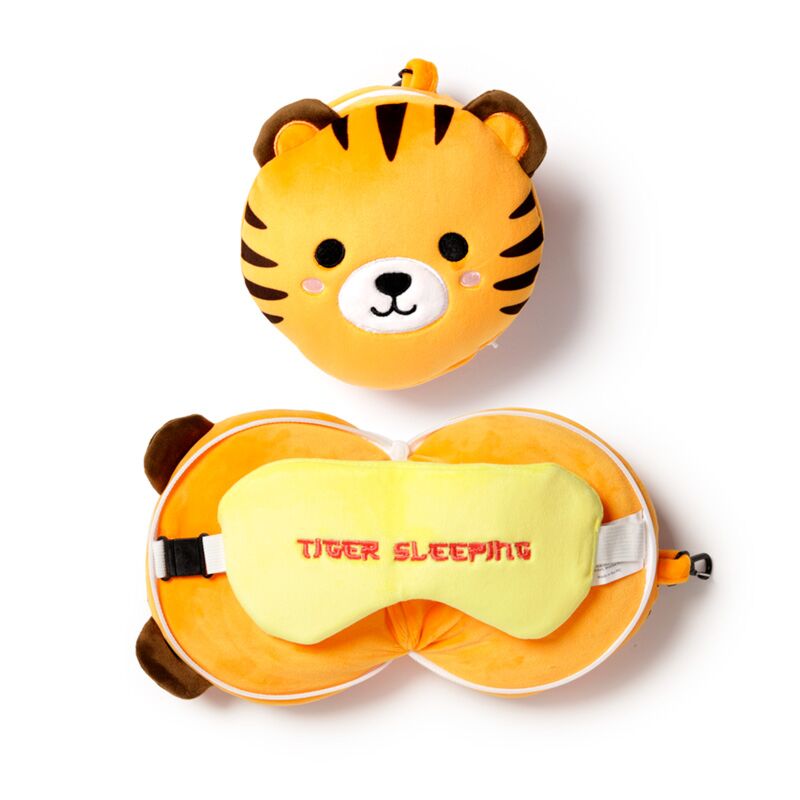 Relaxeazzz - Tiger Travel Pillow Set