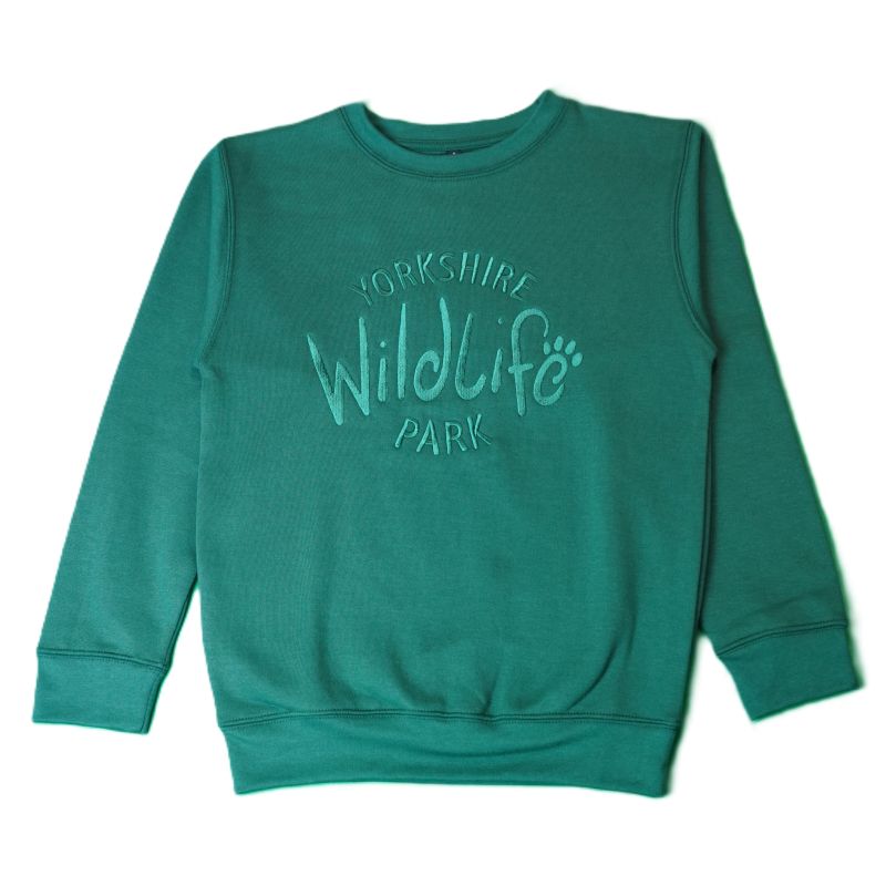 Yorkshire Wildlife Park Adult Sweatshirt - Bottle Green