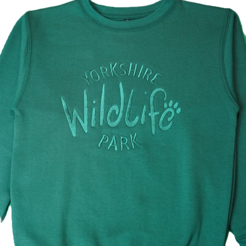 Yorkshire Wildlife Park Adult Sweatshirt - Bottle Green