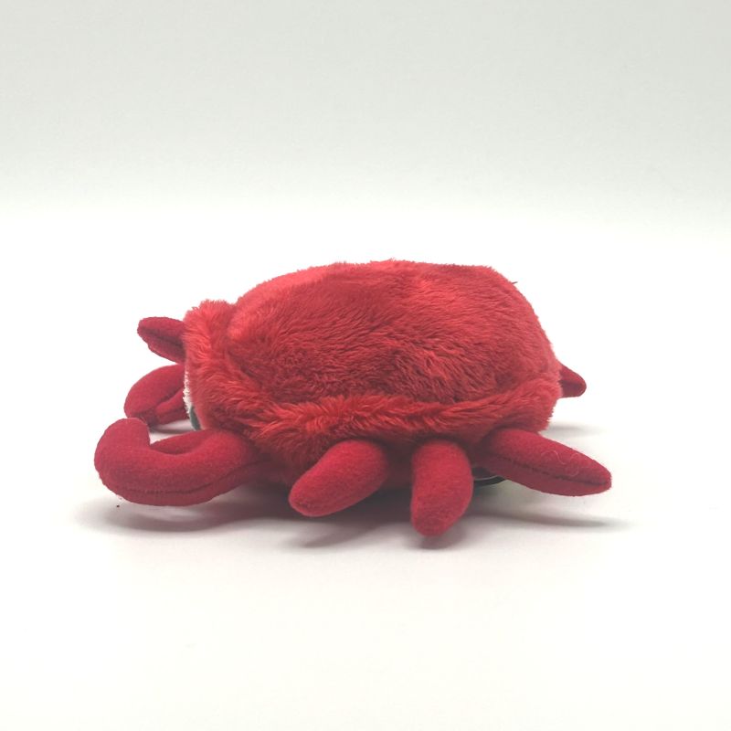 yorkshire wildlife park crab small soft toy side view red coat 15 cm