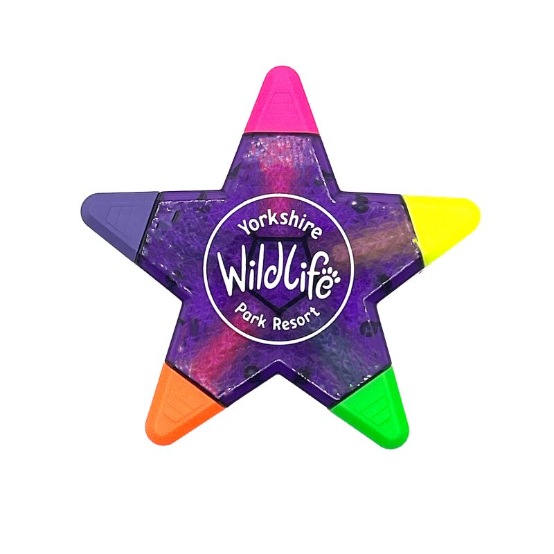 Yorkshire Wildlife Park Star Highlighter - Purple
