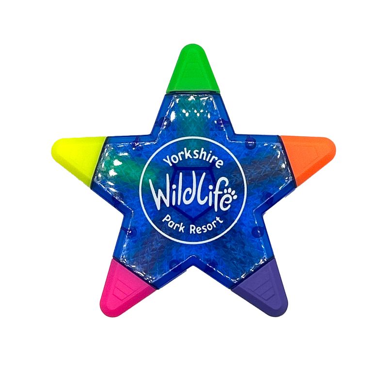 Yorkshire Wildlife Park Star Highlighter - Blue
