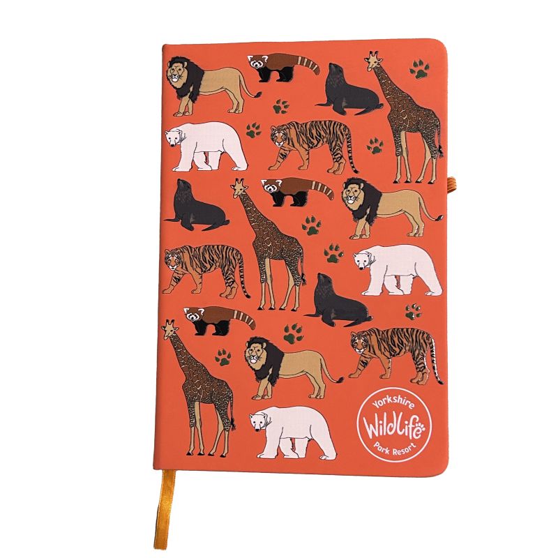Yorkshire Wildlife Park - Animal Notebook A5 - Orange