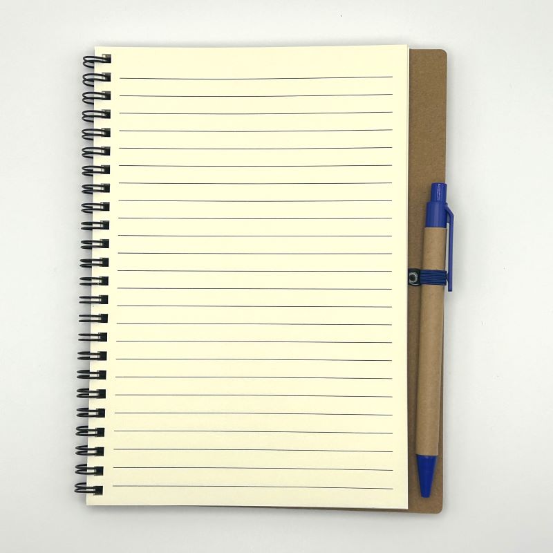 yorkshire wildlife park giraffe eco ring notebook with eco pen and elastic a5