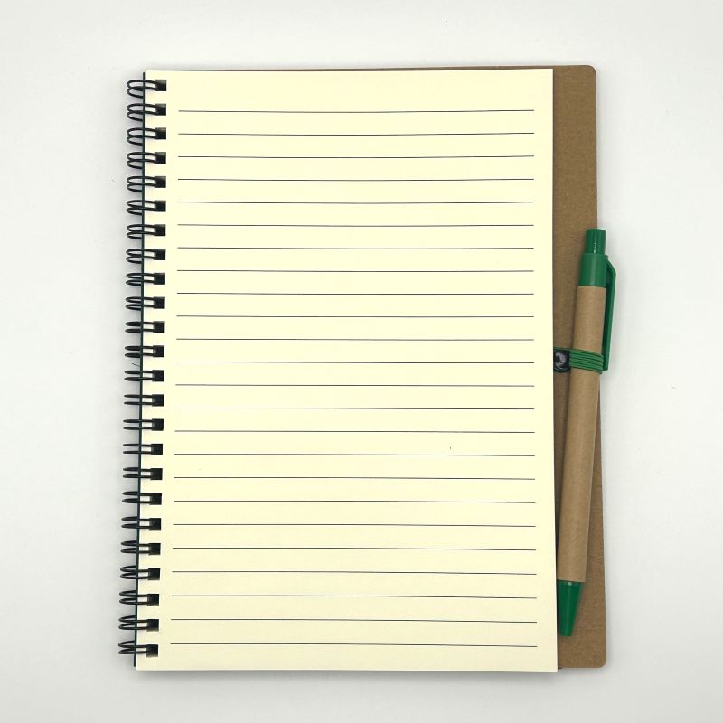 yorkshire wildlife park lion eco ring notebook with eco pen and elastic a5