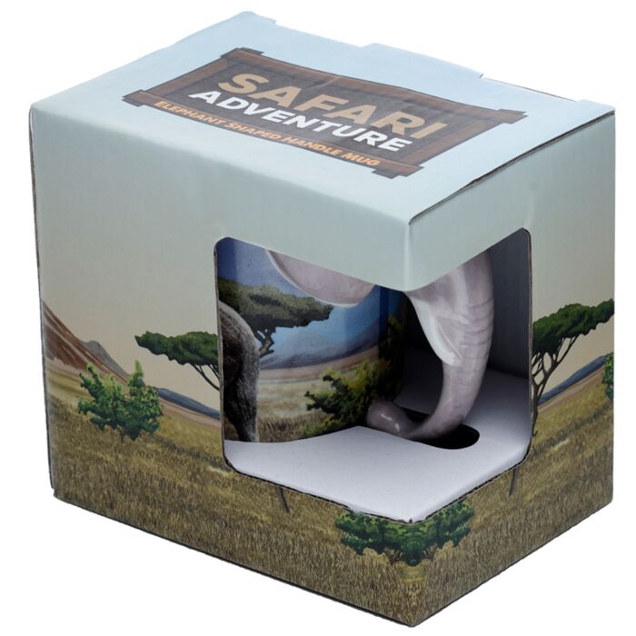 Elephant Shaped Handle Mug