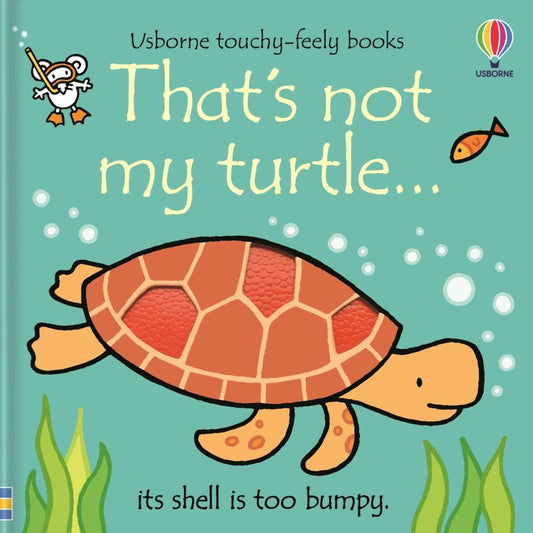 kids book 'thats not my turtle' with a drawn image of a turtle
