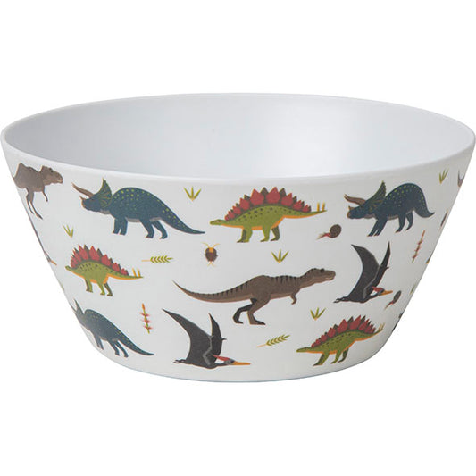 eco snack bowl dinosaur with all over dinosaur design
