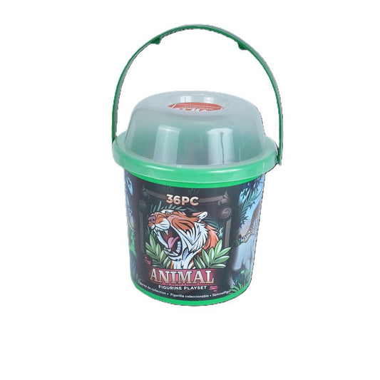 Animal Play Set Bucket - 36 Pieces
