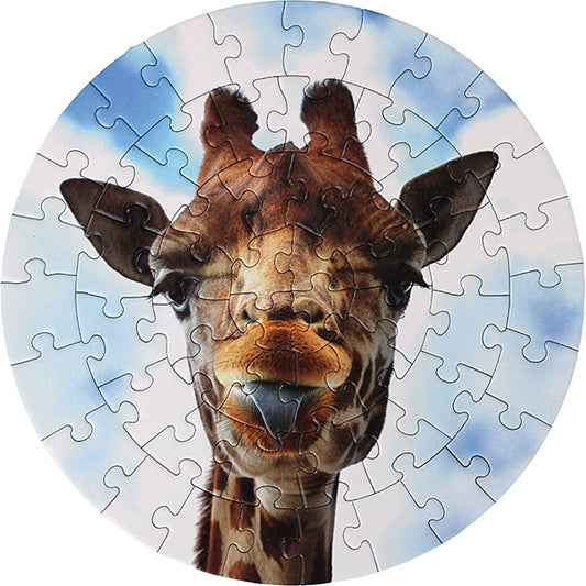 Puzzle Round Giraffe - 56 pcs