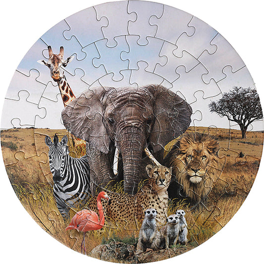 Puzzle Round Savannah - 56 pcs