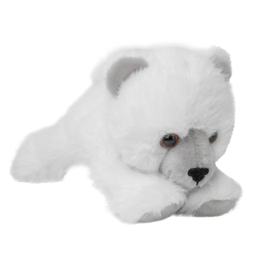 Polar Bear soft toy on a white background