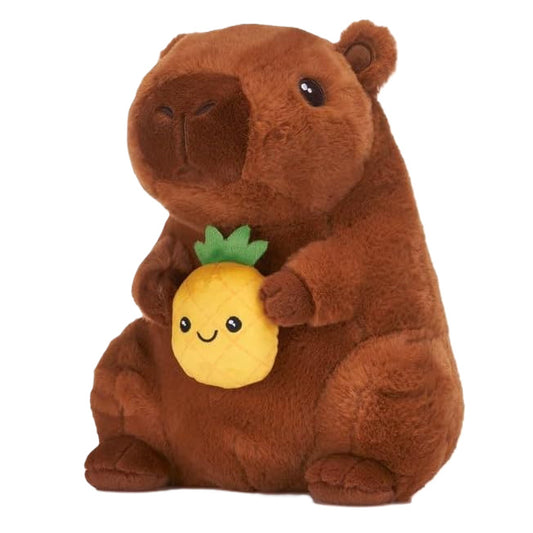 Capybara with Pineapple - Medium Soft Toy  - 25cm