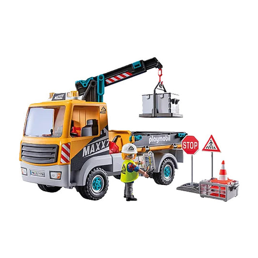 PLAYMOBIL Construction Truck with Crane 71750