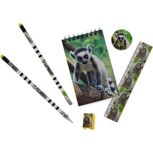 Wild Stationery Set - Ring-Tailed Lemur