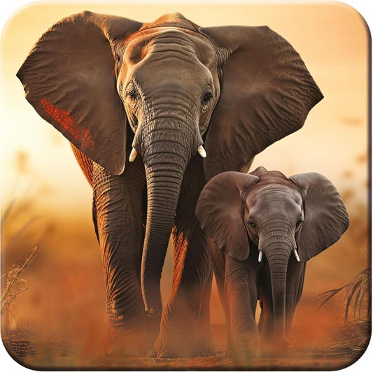 Cork Coaster - Elephant - 3D