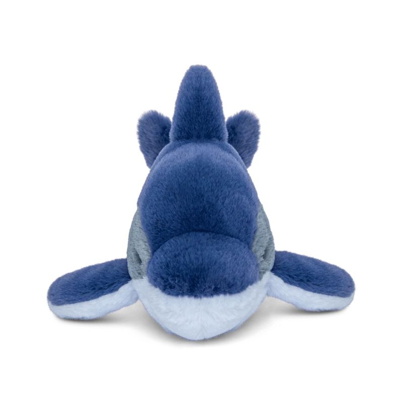 Fahlo Blue plush toy with a white interior on a white background