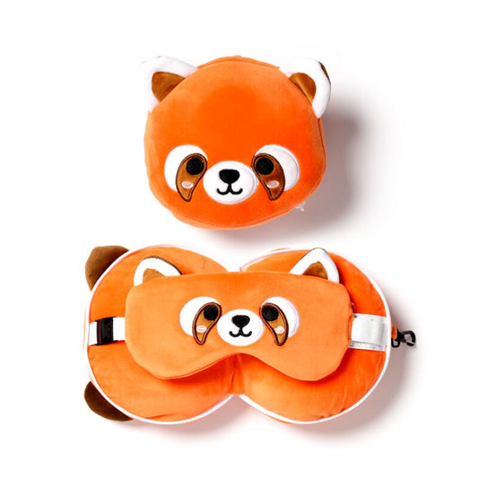 Relaxeazzz - Red Panda Travel Pillow Set