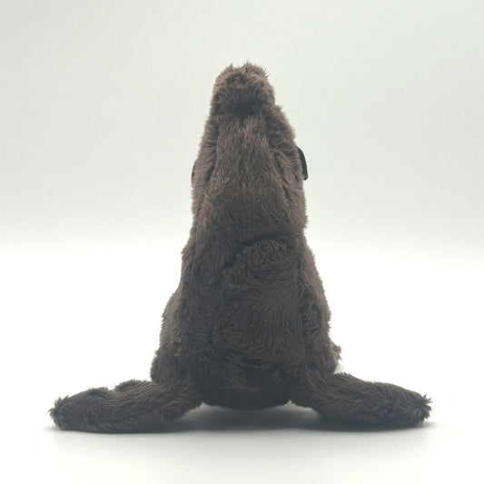 yorkshire wildlife park sea lion small soft toy front view brown coat 15 cm