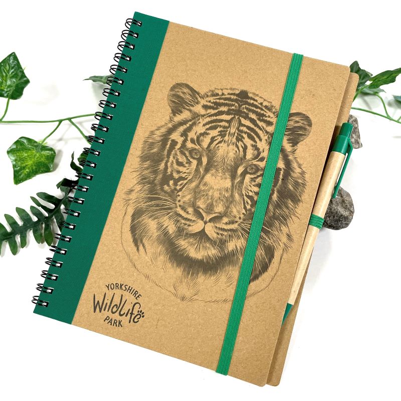 Eco Notebook & Pen Tiger