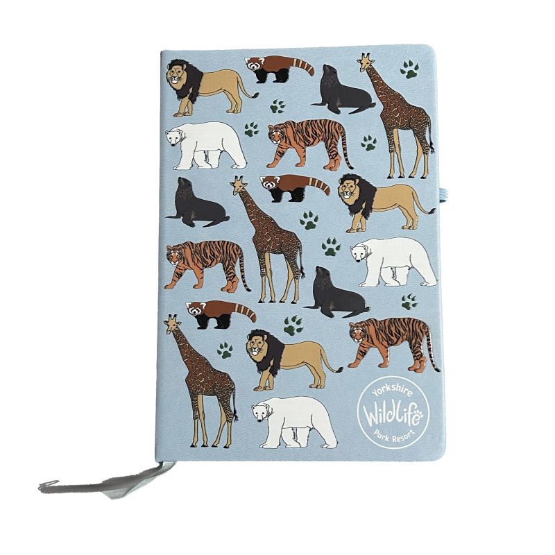 Yorkshire Wildlife Park - Animal Notebook A5 - Blue