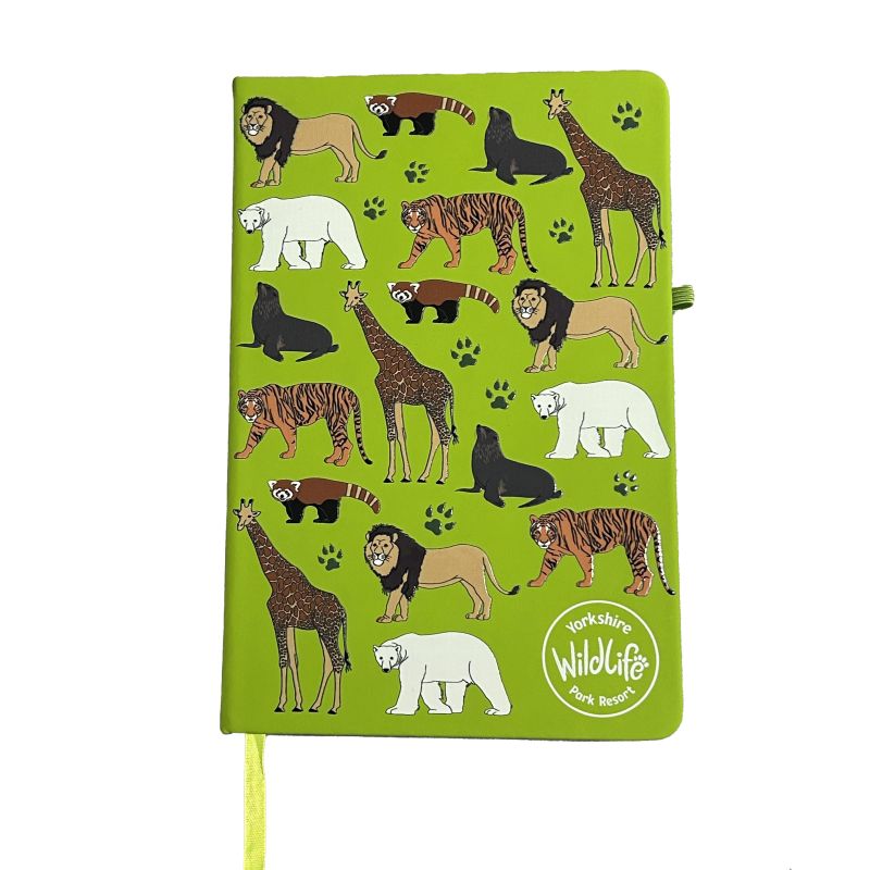 Yorkshire Wildlife Park - Animal Notebook A5 - Green
