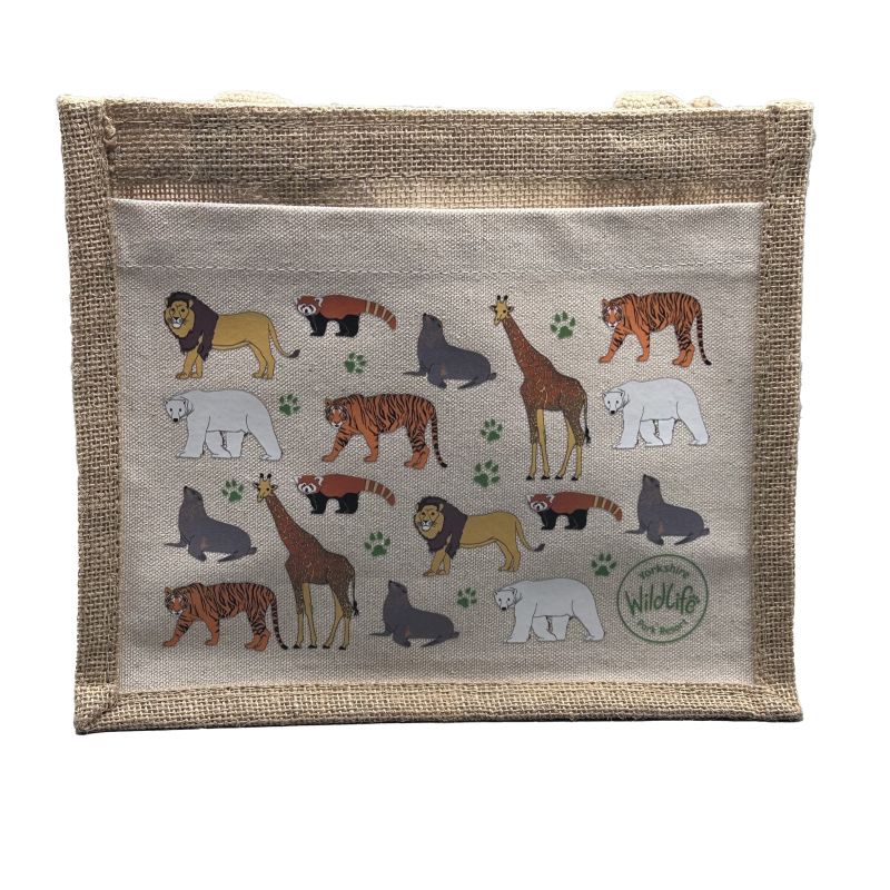 Yorkshire Wildlife Park - Animal Mini Jute Bag