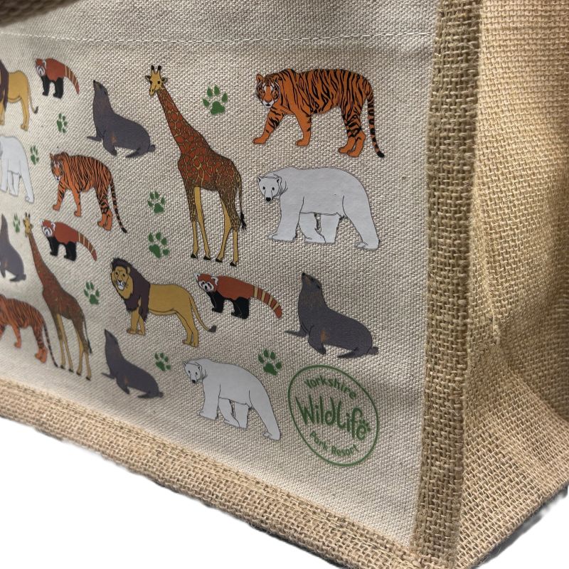 Yorkshire Wildlife Park - Animal Mini Jute Bag