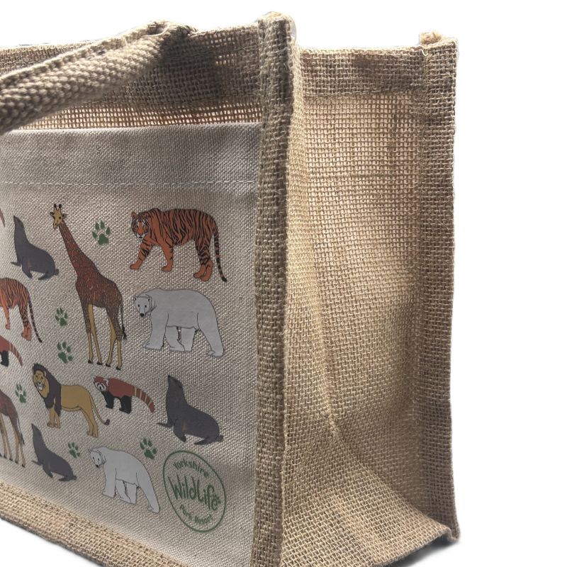 Yorkshire Wildlife Park - Animal Mini Jute Bag