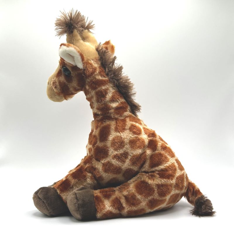 yorkshire wildlife park giraffe large soft toy side view beige coat yellow spots 30cm