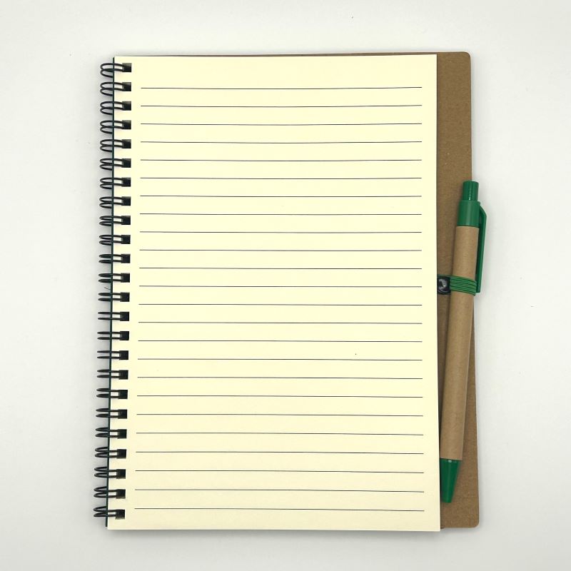 yorkshire wildlife park elephant eco ring notebook with eco pen and elastic a5