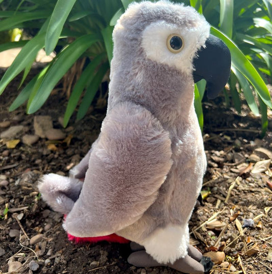 African Grey Parrot - Large Soft Toy