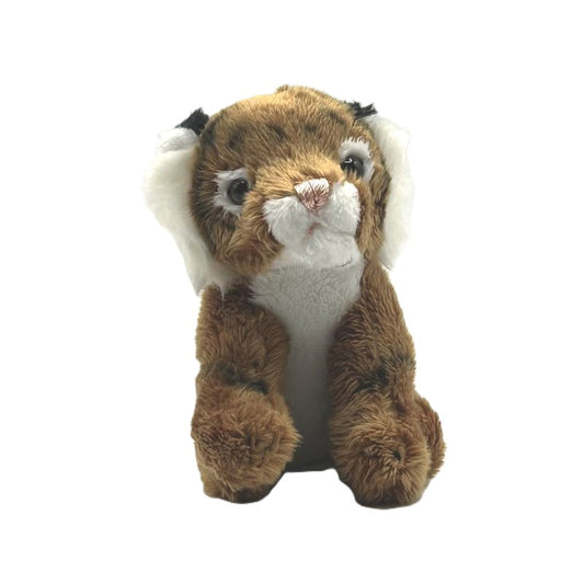yorkshire wildlife park tiger keyring soft toy orange coat black stripes metal keyring 10cm