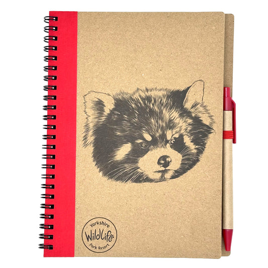 Eco Notebook & Pen Red Panda