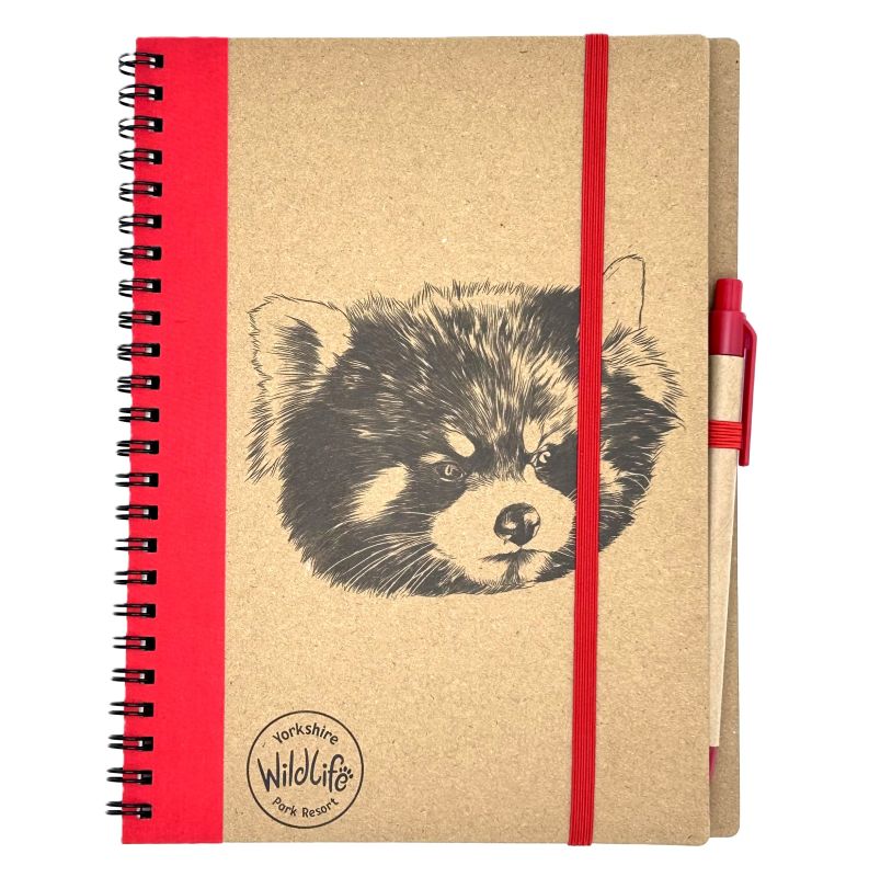 Eco Notebook & Pen Red Panda