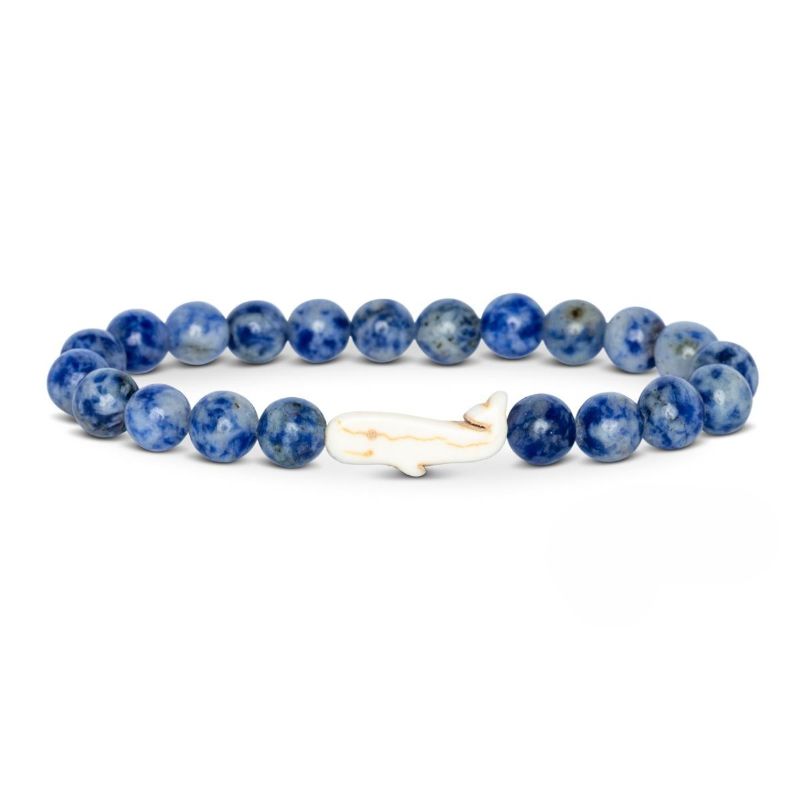 fahlo animal tracking bracelet the wayfare bracelet whale with coastal blue beads and white whale charm