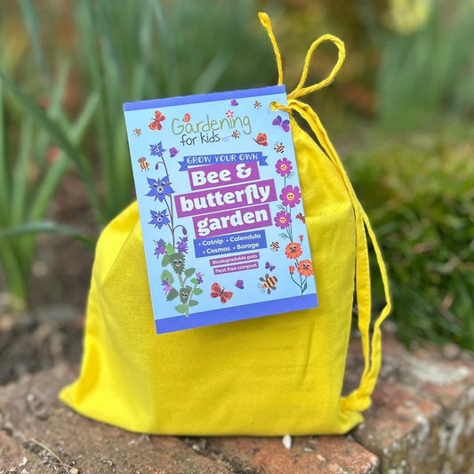 Bee and Butterfly Flower Garden Gift Bag